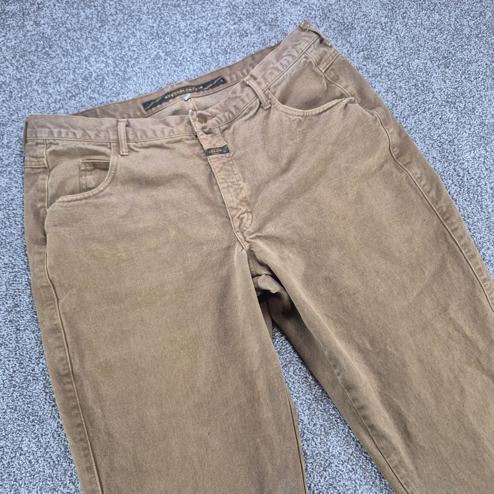 Marithe Francois Girbaud Pants Mens 38 Tan Brown Cotton Vintage 90s Made in USA‎